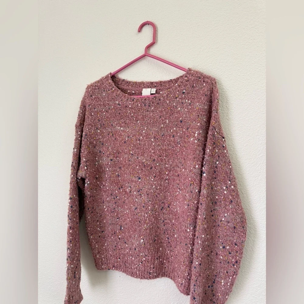 Adyson Parker Pink Funfetti Pullover Sweater Women’s Size Medium